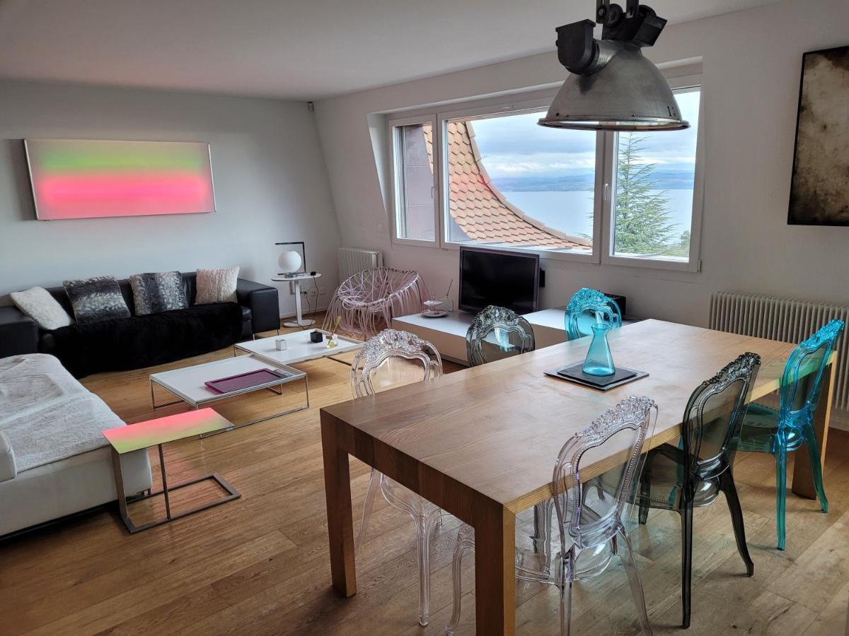 3-Bedroom Apartment With Spectacular View Neuchâtel Buitenkant foto